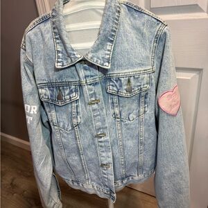 Taylor Swift inspired  Eras tour denim jacket size woman’s large